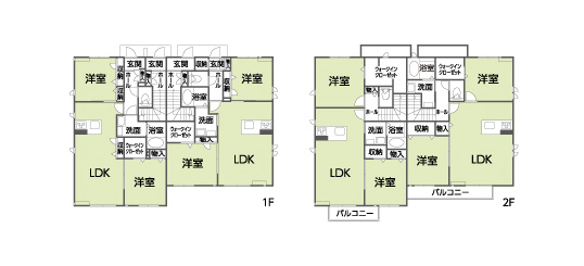 A棟現在の空室･賃料2LDK61.45m2～75.44m2